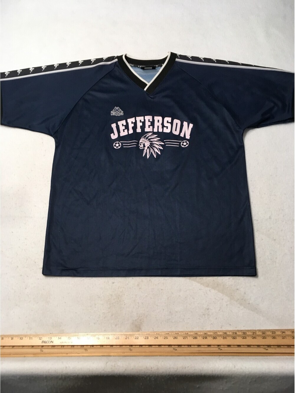 Vintage 1998-2000 JEFFERSON Team Jersey Size XL KAPPA GARA GRAPHIC #15